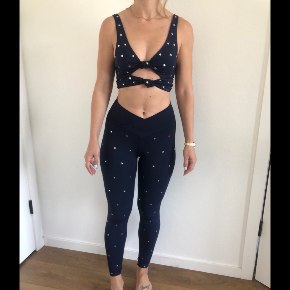 Beach Riot Bowie top and Cara Legging set S/M